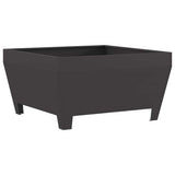 Vidaxl vuurkorf zwart 80 x 80 x 43 cm staal