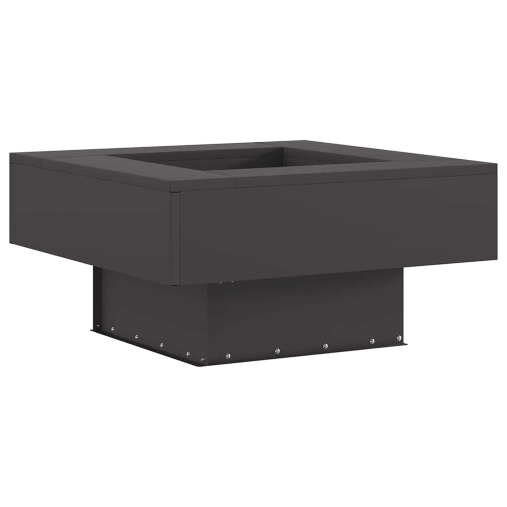 Vidaxl vuurkom zwart 60 x 60 x 30 cm weervast staal