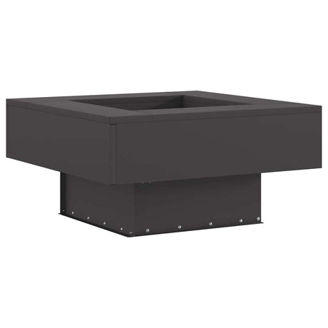 Vidaxl vuurkom zwart 60 x 60 x 30 cm weervast staal
