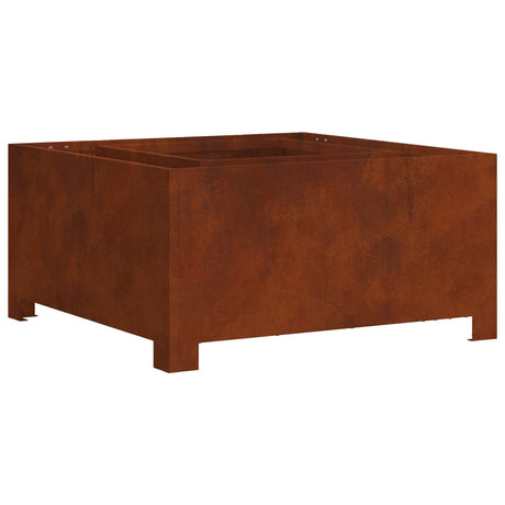 Vidaxl vuurkorf bruin 80 x 80 x 40 cm cortenstaal