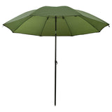 Vidaxl vis paraplu geel leger 240 x 210 cm oxford polyester