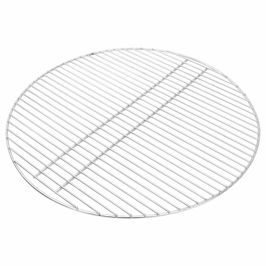 Vidaxl barbecuerooster zilver 60 x 60 cm roestvrij staal