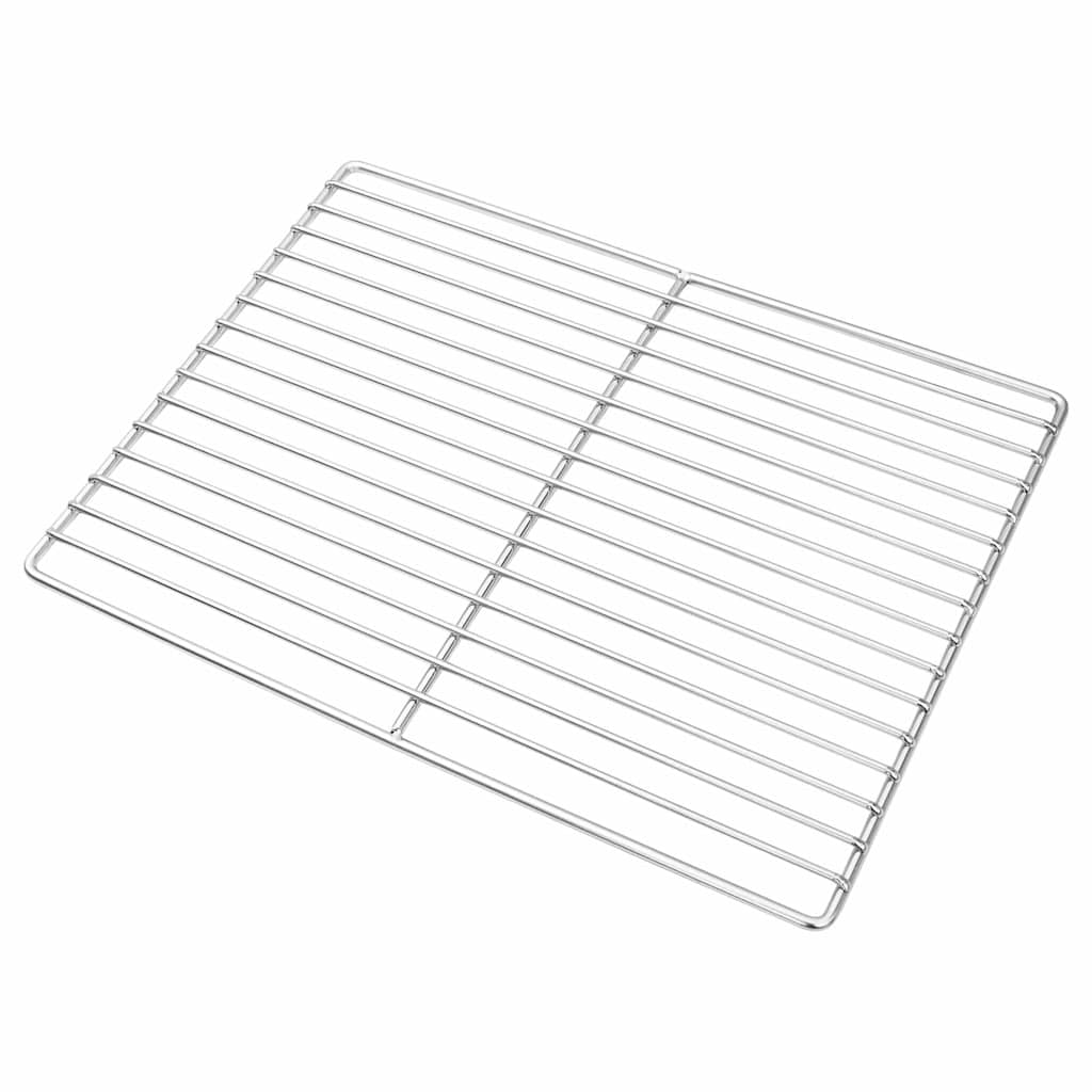 Vidaxl grillrooster zilver 40 x 30 cm roestvrij staal