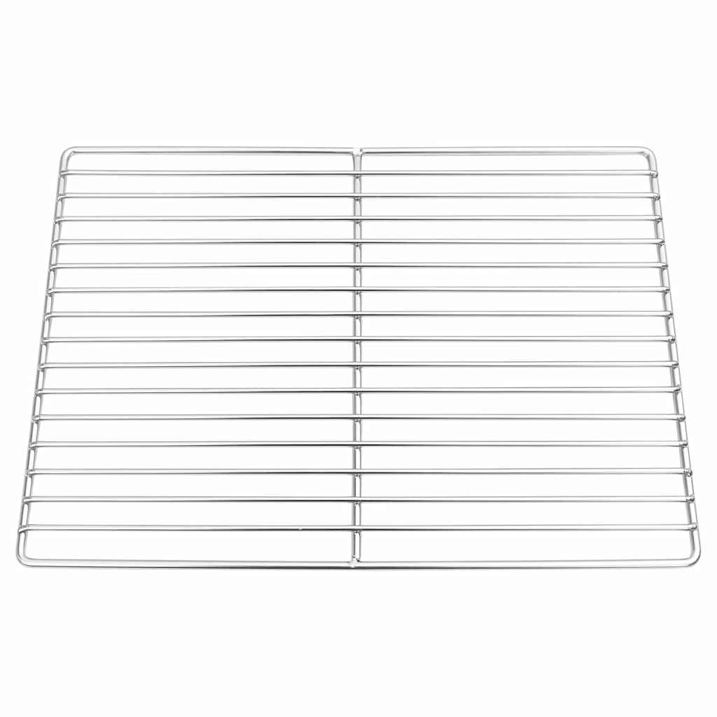 Vidaxl grillrooster zilver 40 x 30 cm roestvrij staal