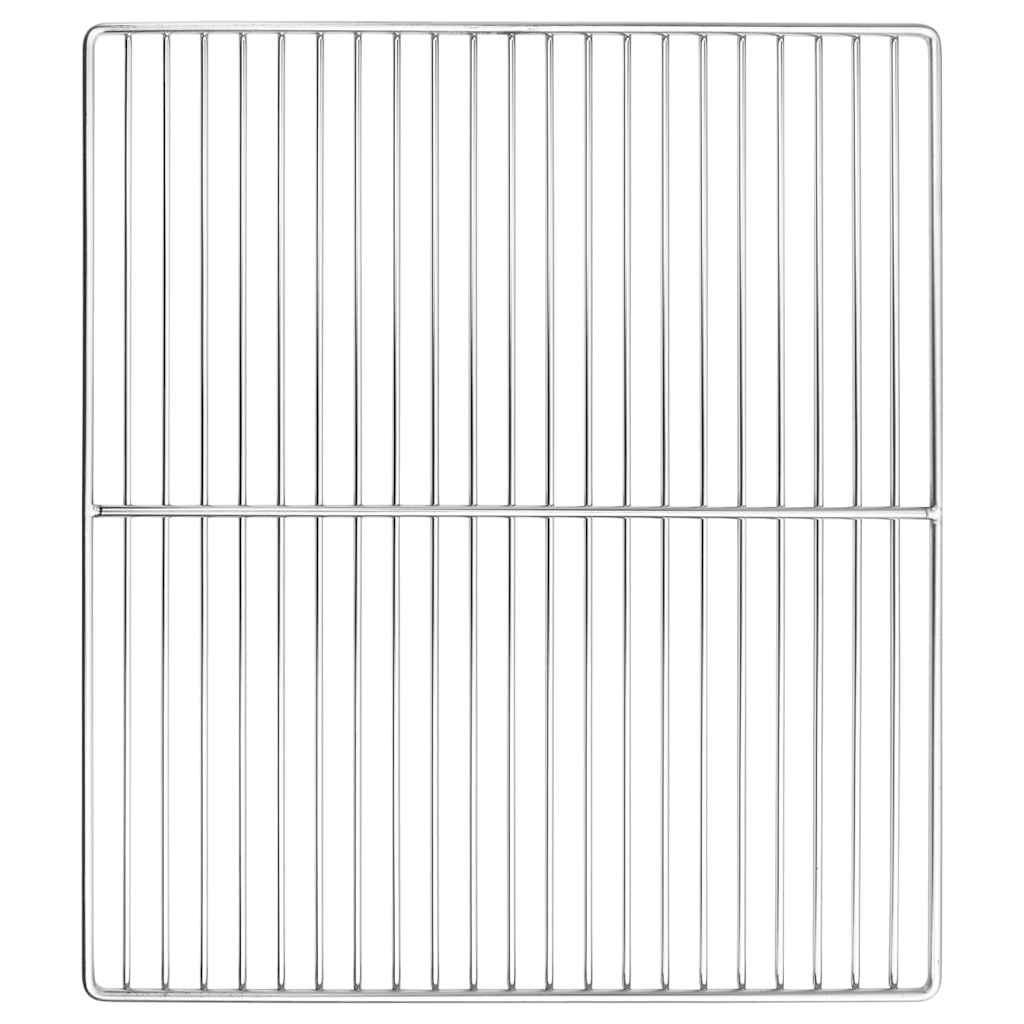 Vidaxl grillrooster zilver 45 x 40 cm roestvrij staal
