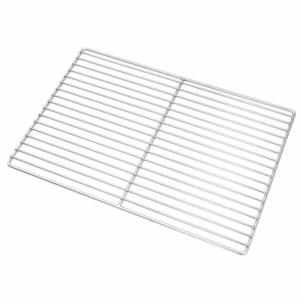 Vidaxl grillrooster zilver 47 x 32,5 cm roestvrij staal