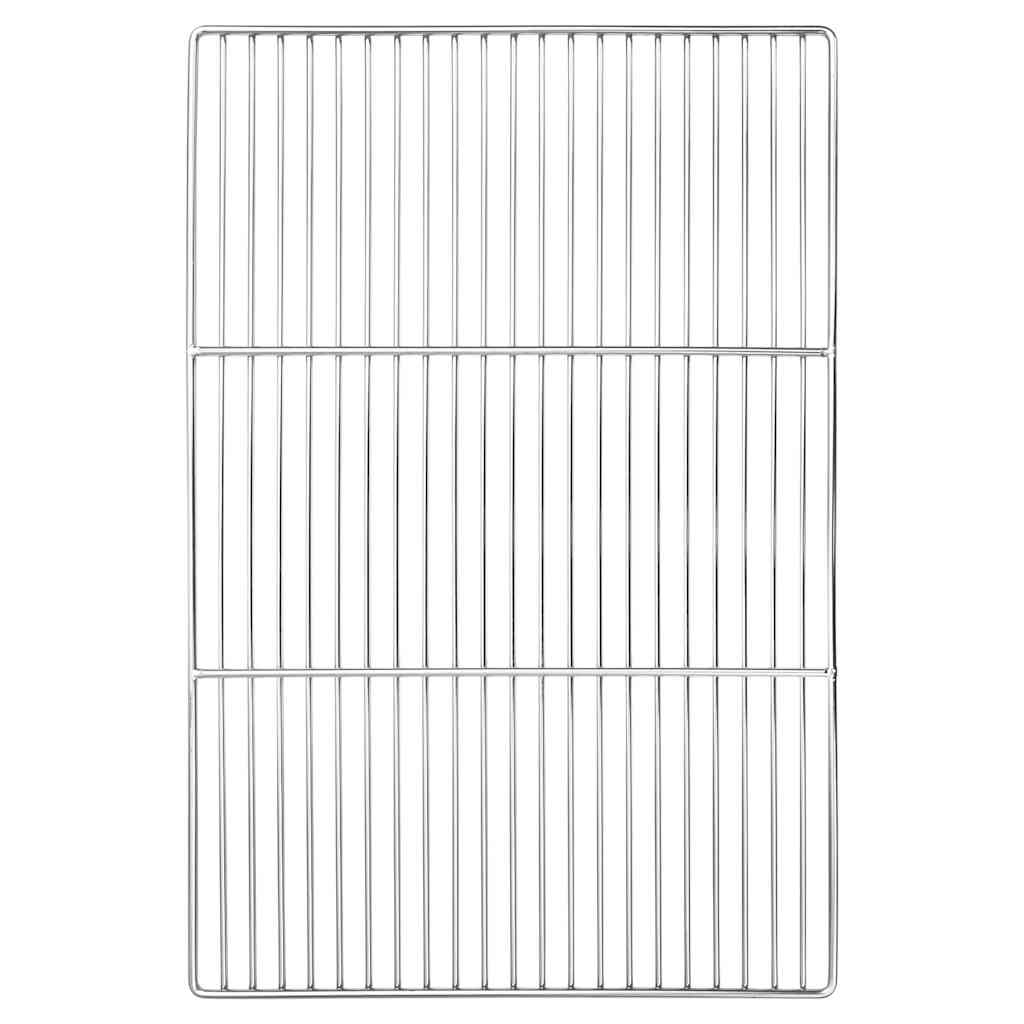Vidaxl grillrooster zilver 60 x 40 cm roestvrij staal