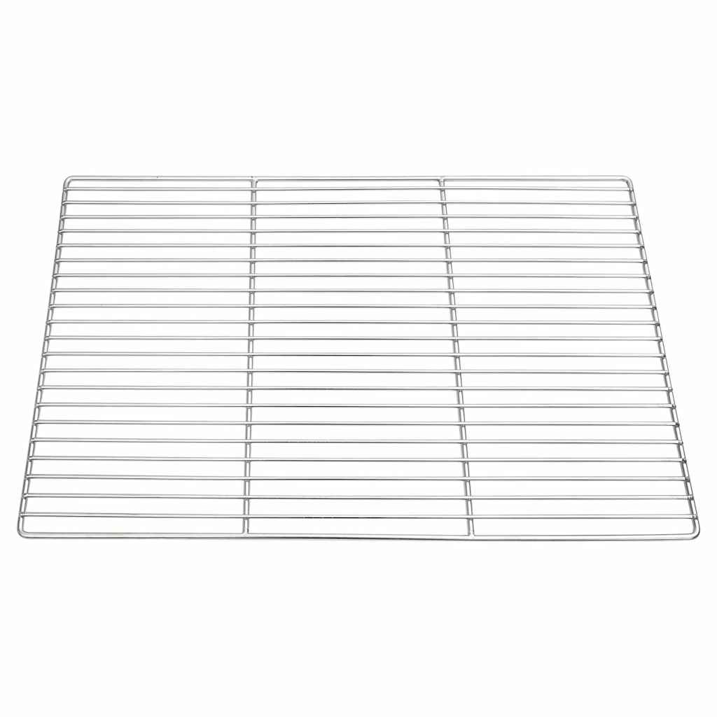 Vidaxl grillrooster zilver 60 x 40 cm roestvrij staal