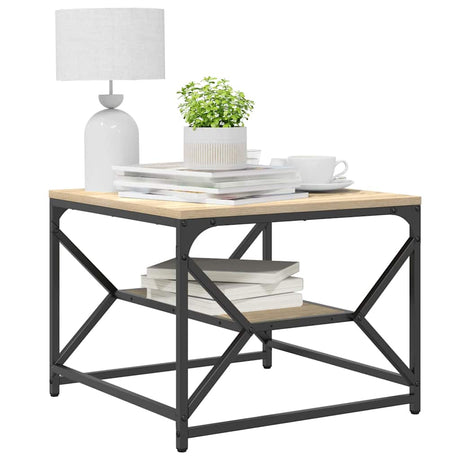 Vidaxl salontafel sonoma eiken 51 x 50 x 40 cm