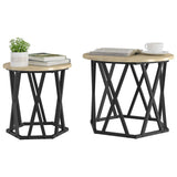 Vidaxl bijzettafel 2 st sonoma eiken 50 x 50 x 40 cm
