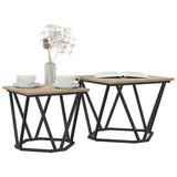 Vidaxl bijzettafelset 2 st sonoma eiken 50 x 50 x 40 cm