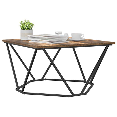 Vidaxl salontafel gerookt eiken 80 x 80 x 45 cm