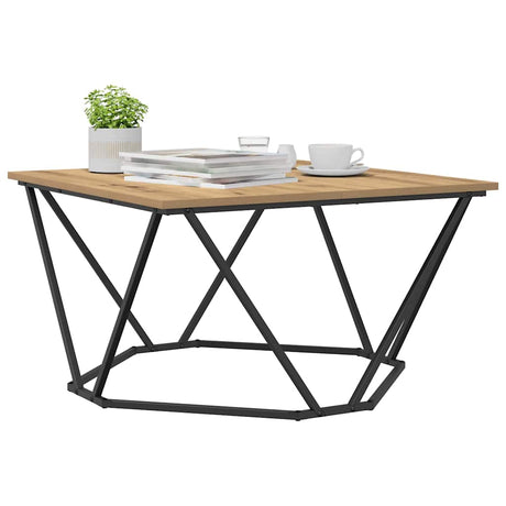 Vidaxl salontafel artisan eiken 80 x 80 x 45 cm