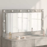 Vidaxl schmink spiegel rechthoekig beton grijs 100 x 55 x 18 cm