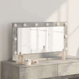 Vidaxl schmink spiegel beton grijs 80 x 45 x 18 cm rechthoekig