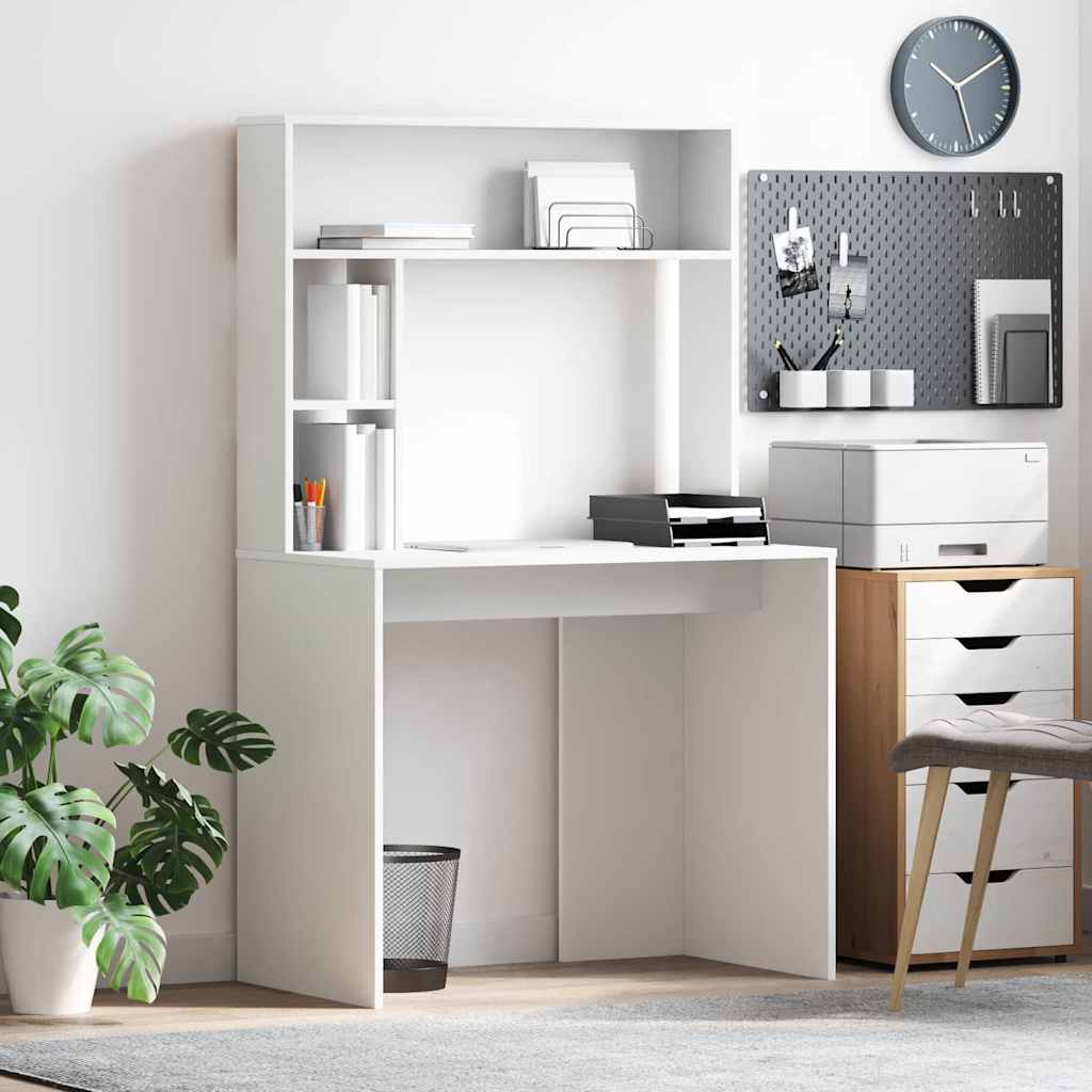 Vidaxl bureau wit 91 x 50 x 149 cm bewerkt hout