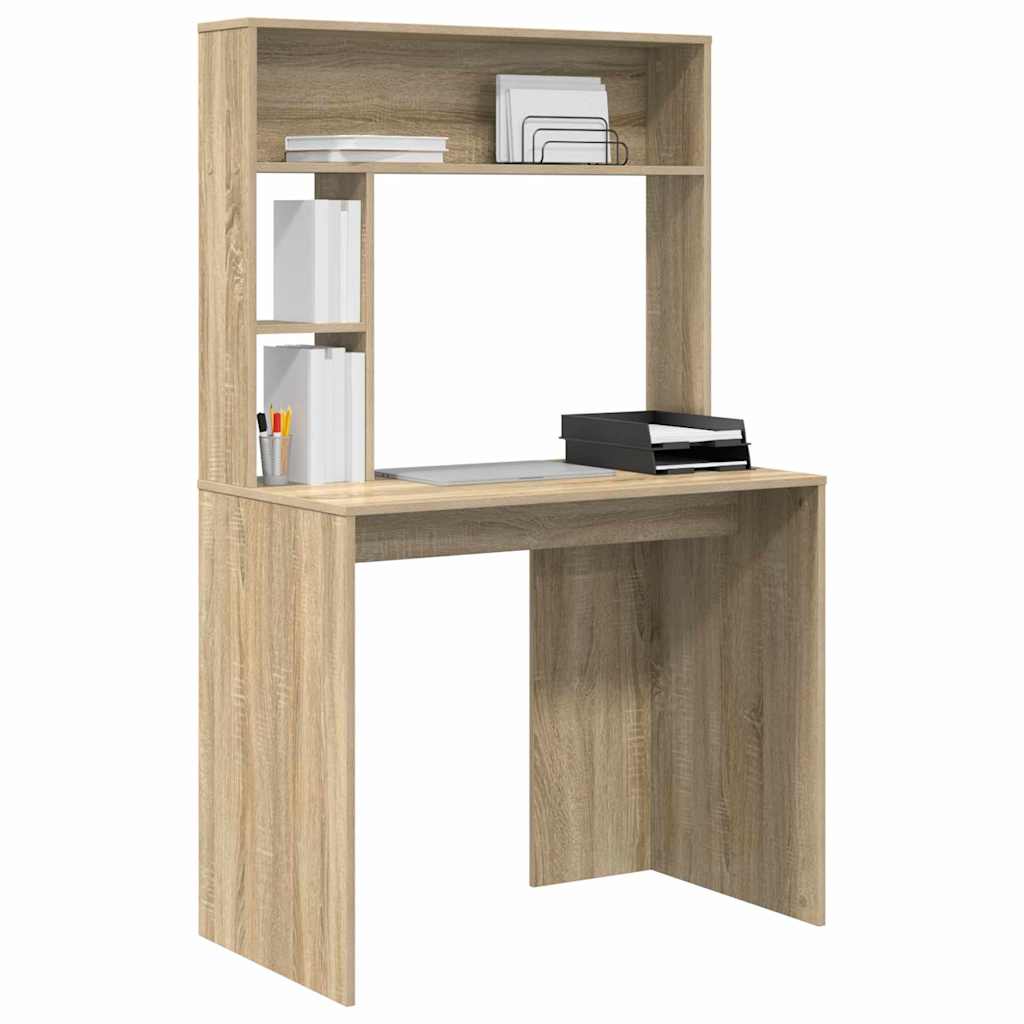 Vidaxl bureau sonoma eiken 91 x 50 x 149 cm bewerkt hout