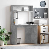 Vidaxl bureau beton grijs 91 x 50 x 149 cm bewerkt hout