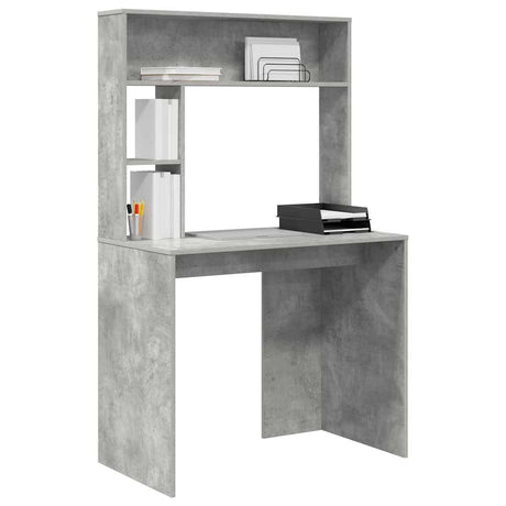 Vidaxl bureau beton grijs 91 x 50 x 149 cm bewerkt hout