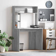 Vidaxl bureau grijs sonoma 91 x 50 x 149 cm bewerkt hout