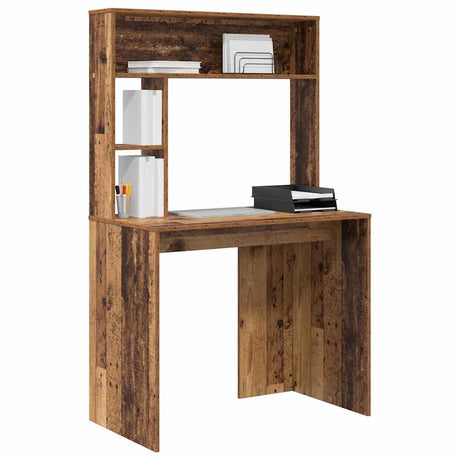 Vidaxl bureau oud hout 91 x 50 x 149 cm bewerkt hout