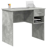 Vidaxl bureau beton grijs 90 x 49 x 75 cm bewerkt hout