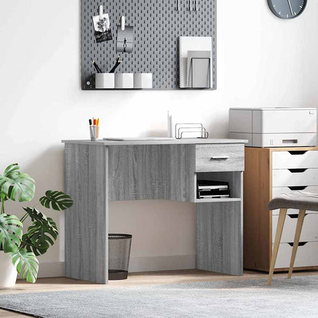 Vidaxl bureau grijs sonoma 90 x 49 x 75 cm bewerkt hout