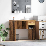 Vidaxl bureau oud hout 90 x 49 x 75 cm bewerkt hout