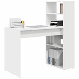 Vidaxl bureau wit bewerkt hout 113 x 54 x 120 cm