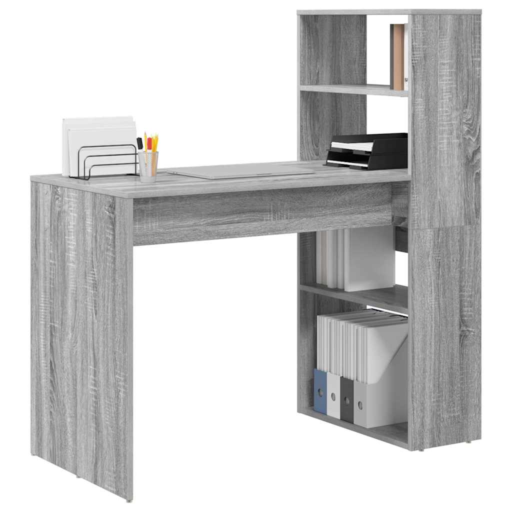 Vidaxl bureau grijs sonoma bewerkt hout 113 x 54 x 120 cm