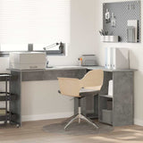Vidaxl bureau beton grijs 142 x 102 x 73 cm bewerkt hout