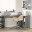 Vidaxl bureau grijs sonoma 142 x 102 x 73 cm bewerkt hout