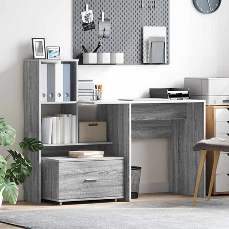 Vidaxl ladenkast 55 x 45 x 31 cm grijs sonoma