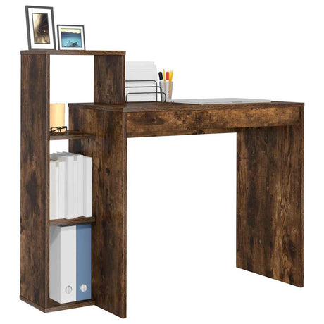 Vidaxl bureau gerookt eiken bewerkt hout 100 x 40 x 90 cm