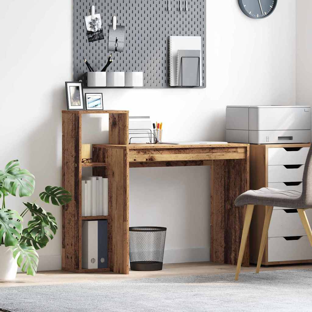 Vidaxl bureau oud hout bewerkt hout 100 x 40 x 90 cm
