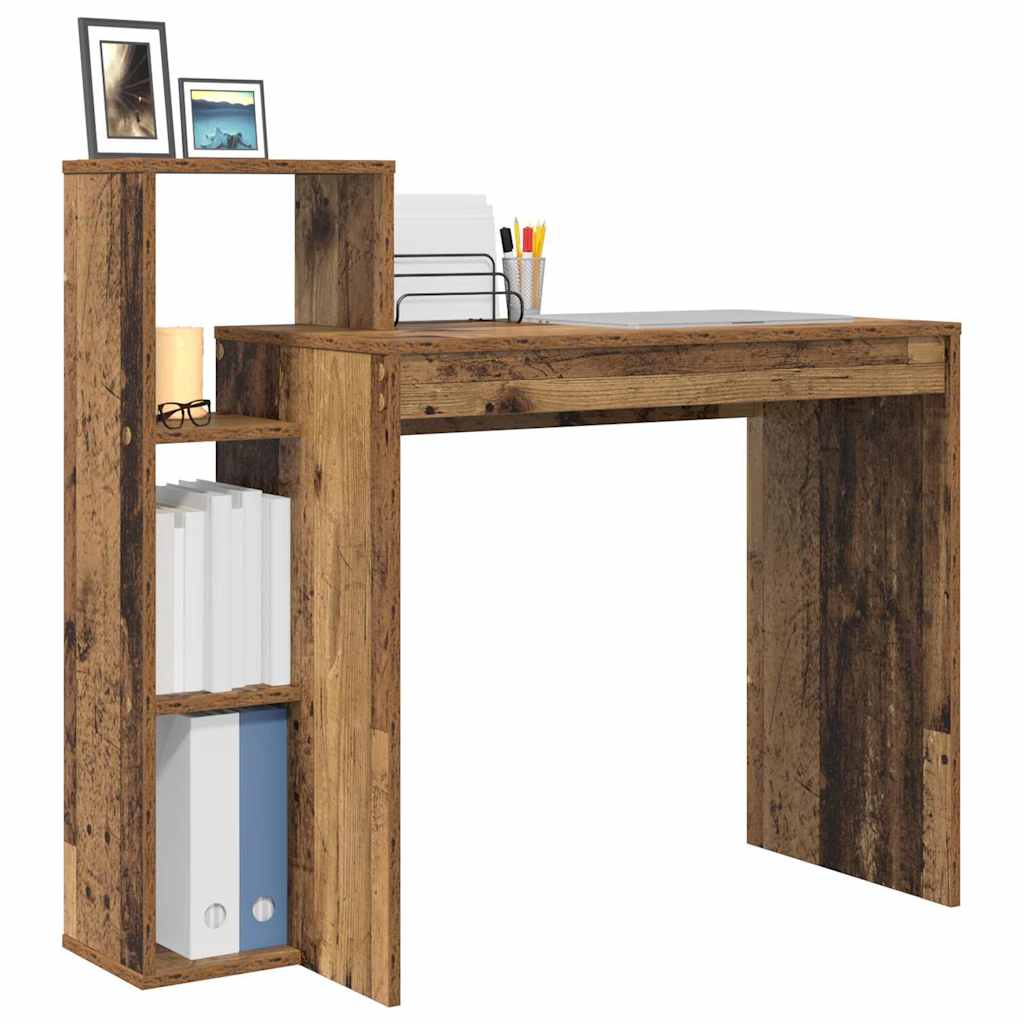 Vidaxl bureau oud hout bewerkt hout 100 x 40 x 90 cm