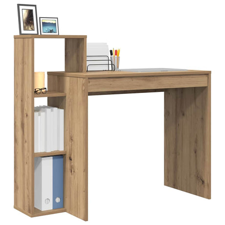 Vidaxl bureau artisan eiken bewerkt hout 100 x 40 x 90 cm