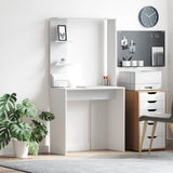 Vidaxl bureau wit bewerkt hout 78,5 x 37 x 154,5 cm