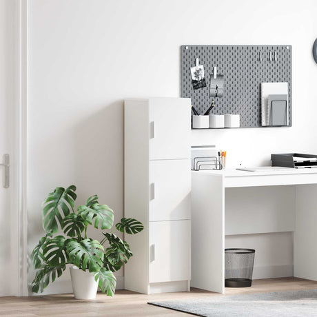 Vidaxl hoge kast wit 31.5 x 32 x 122.5 cm