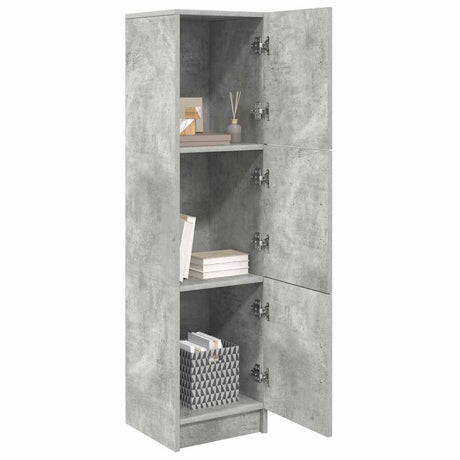 Vidaxl hoge kast beton grijs 31.5 x 32 x 122.5 cm