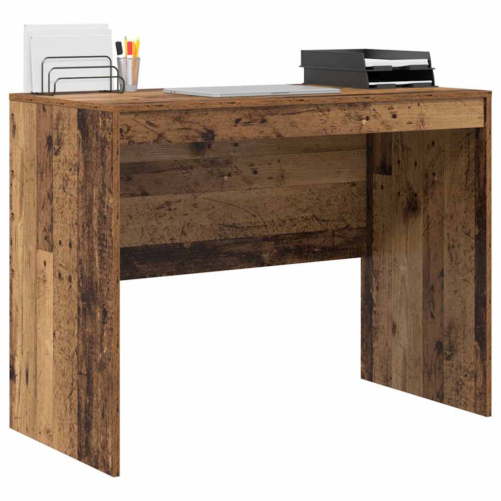 Vidaxl bureau oudhout 100 x 50 x 76 cm