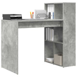 Vidaxl bureau beton grijs bewerkt hout 108 x 55 x 103.5 cm