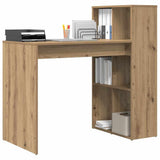 Vidaxl bureau artisan eiken bewerkt hout 108 x 55 x 103.5 cm