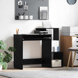 Vidaxl bureau zwart eiken 106 x 41 x 88.5 cm bewerkt hout