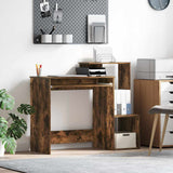 Vidaxl bureau gerookt eiken 106 x 41 x 88.5 cm bewerkt hout