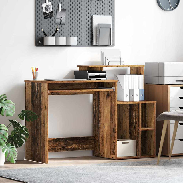 Vidaxl bureau oud hout 120,5 x 44 x 88,5 cm bewerkt hout