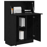 Vidaxl bureau zwart eiken 71,5 x 31,5 x 106,5 cm bewerkt hout