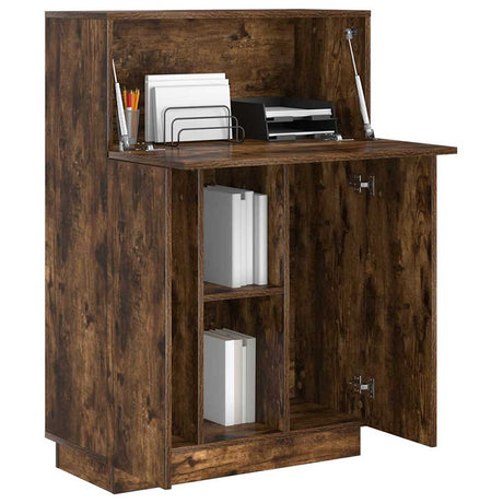 Vidaxl bureau gerookt eiken 71,5 x 31,5 x 106,5 cm bewerkt hout