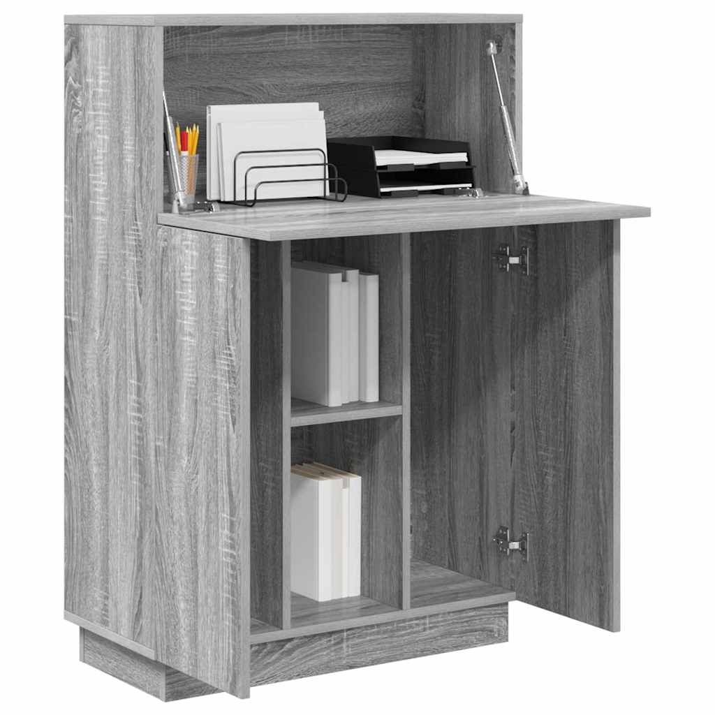 Vidaxl bureau grijs sonoma bewerkt hout 71,5 x 31,5 x 106,5 cm