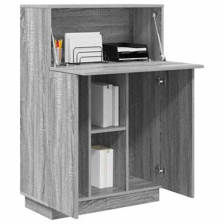 Vidaxl bureau grijs sonoma bewerkt hout 71,5 x 31,5 x 106,5 cm